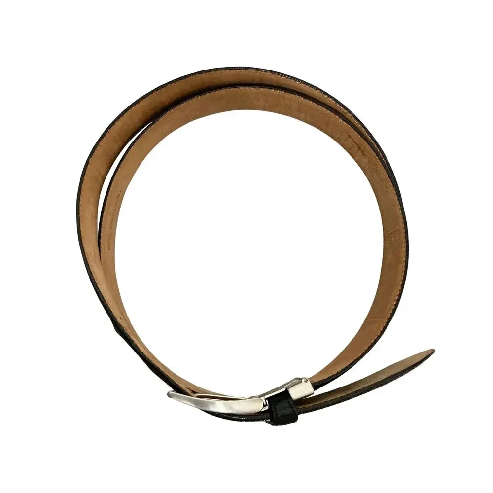 Hugo Boss Italy Germany Black Genuine Leather Dress Belt Men’s Size 34